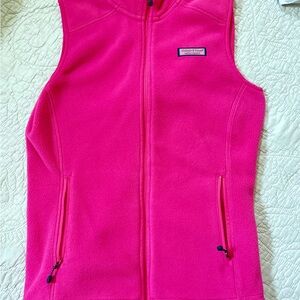 Vineyard Vines Hot Pink Fleece Vest